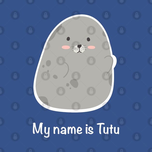 Tutu the Seal - My name is Tutu - Seal Doodles Collection by CyndyK