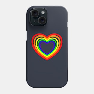 Pride Rainbow LGBT Hearts Phone Case