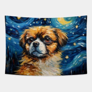 Tibetan Spaniel oil Painting Tapestry