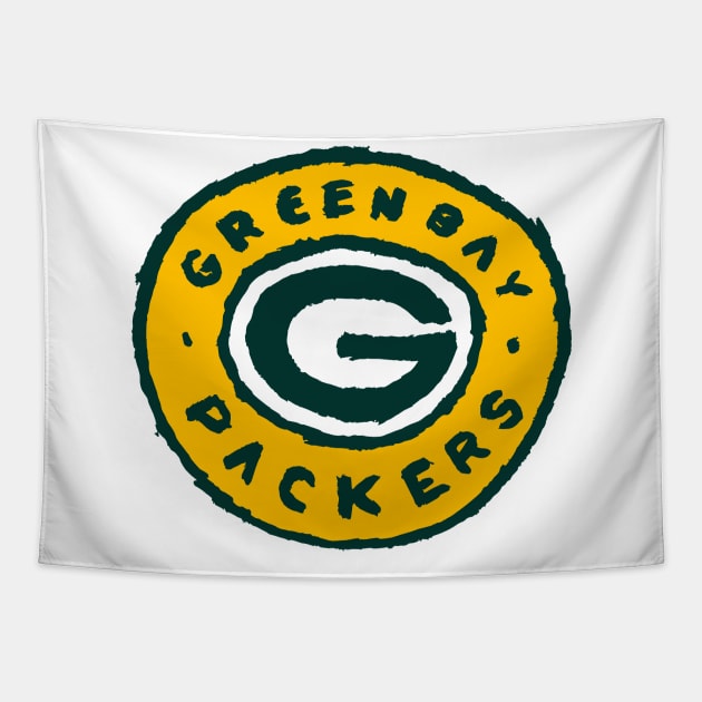 Green Bay Packeeeers 03 Tapestry by Very Simple Graph