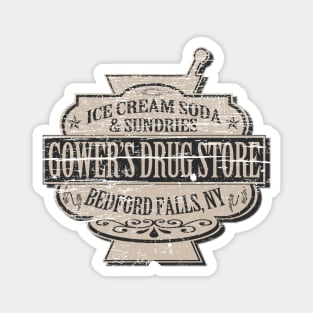 Gower's Drug Store Distressed Magnet