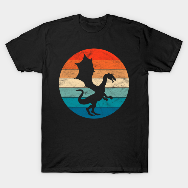 Vintage Retro Dragon - Dragon - T-Shirt | TeePublic