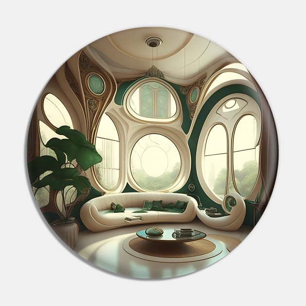 [AI Art] My future living room, Art Nouveau Style Pin by Sissely