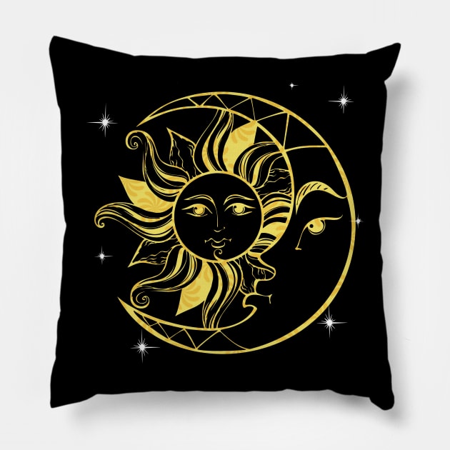 Sun, Moon, Star Pillow by Emart