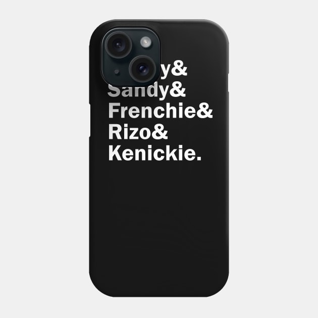 Funny Names x Grease Phone Case by muckychris