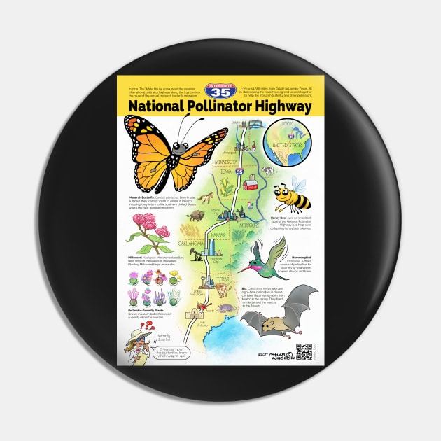 US National Pollinator Highway Map - I-35 Pin by MrChuckles