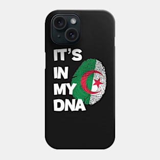 Flag of algeria fingerprint Phone Case