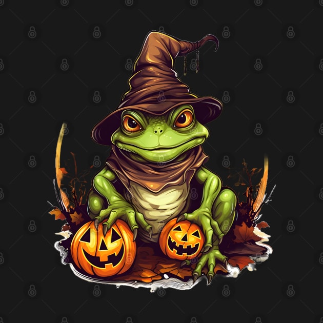 Frog Halloween Spooky by Merchweaver