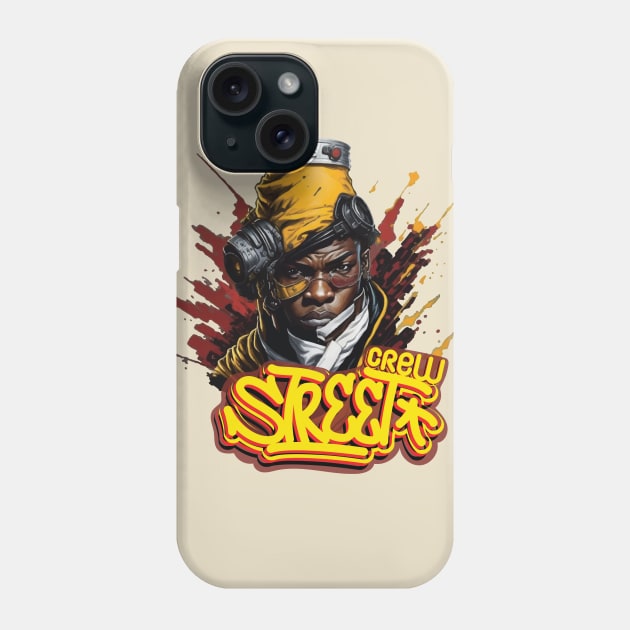 Street Crew With Awesome Background Phone Case by AqlShop