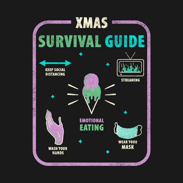 Chrismas Survival Guide / 2020 funny quote vintage design by leepianti