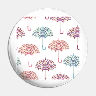 Unique Retro Umbrella Pattern Pin