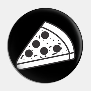 Chicago Deep Dish Pizza Black and White Pin