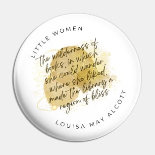 little women library watercolor Pin