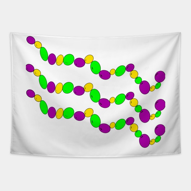 Mardi Gras Bead Design Tapestry by Stephanie Kennedy 