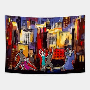 Dancing in the City Tapestry