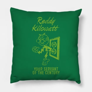 Reddy Kilowatt - Vintage Green Pillow