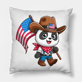 A Whimsical Tribute to American Culture in Cartoon Style T-Shirt Pillow