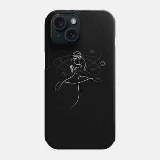 She's The Center Of The Universe | One Line Artist | Minimal Art | One Line Art | Minimalist Phone Case