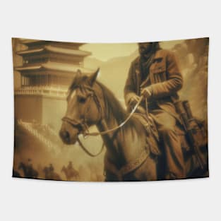 Riding into the Sunset Tapestry
