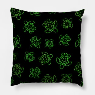 SEA Turtle Love Green Pillow