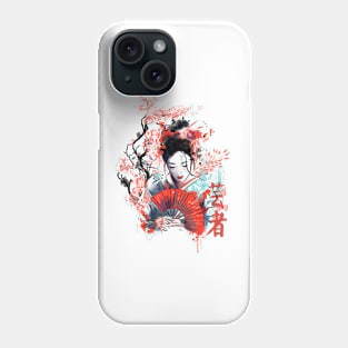 Geisha Watercolor Phone Case