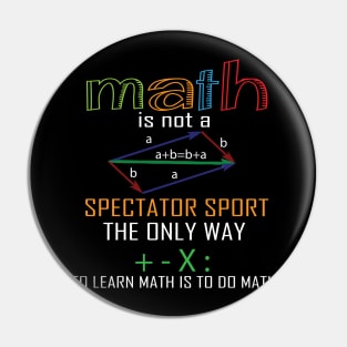 Math funny teacher shirt Learn math shirt for men women Pin