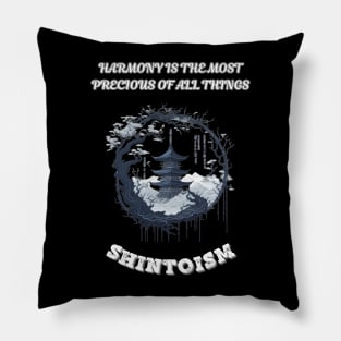 Shintoism, Harmony is the Most Precious of All Things Pillow