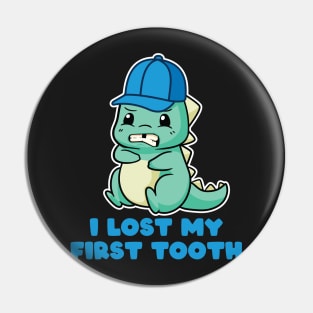 Kids I Lost My First Tooth - Cute Dinosaurs print Pin