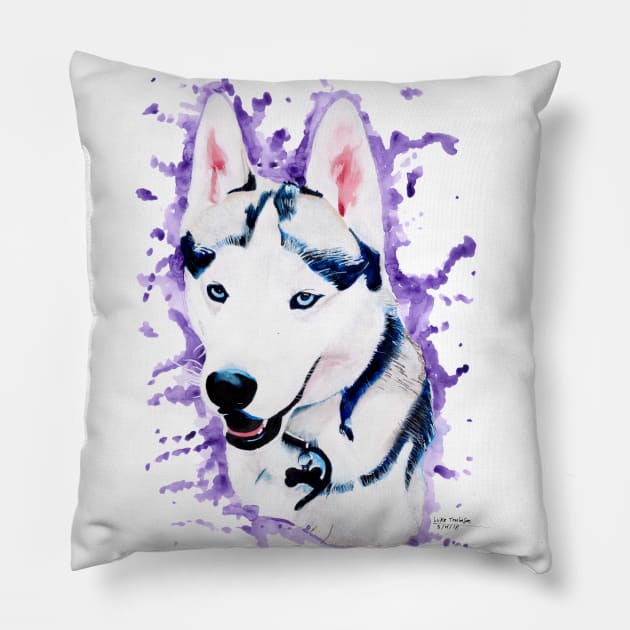 Husky Pillow by lucafon18