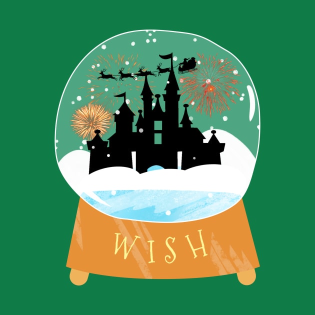 Wish Castle Globe by EnchantedTikiTees