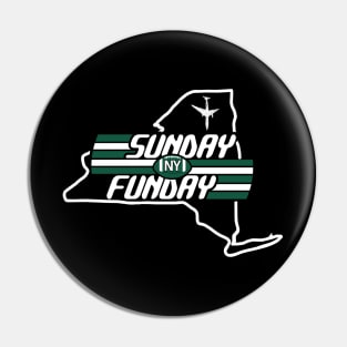 New York Pro Football - Fun on Sunday Pin