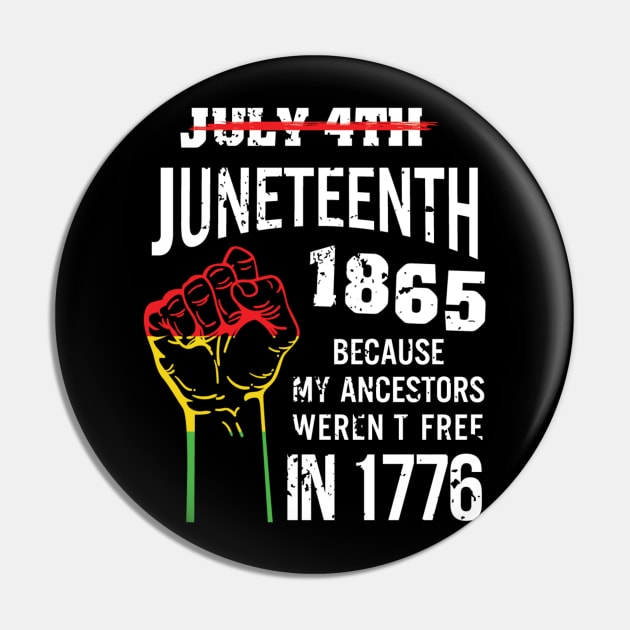 Juneteenth 1865, because my ancestors weren't free in 1776 Pin by UrbanLifeApparel