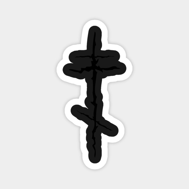 Gothic Eastern Orthodox Christian Cross Magnet by thecamphillips