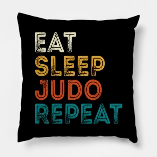 Eat Sleep Judo Repeat Pillow