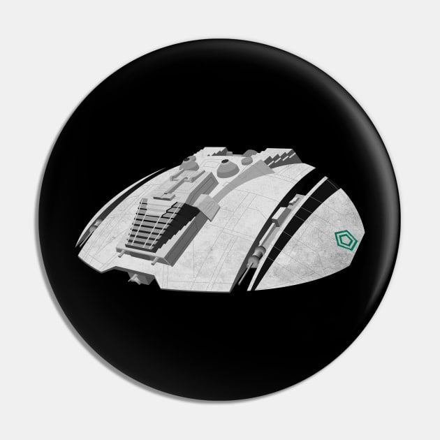 Battlestar Galactica TOS Raider Pin by RetroFitted