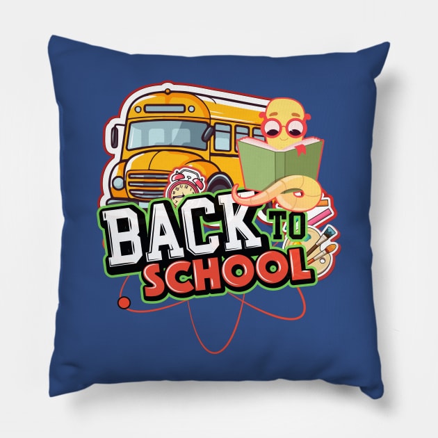 Back To School, first day of school , kindergarten, humor Pillow by twitaadesign