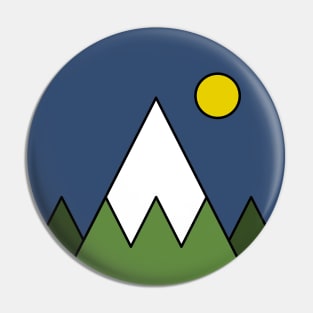 Mountain Scene Pin