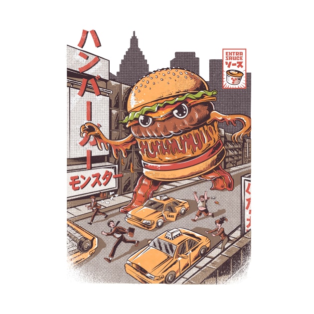 BurgerZilla by Ilustrata