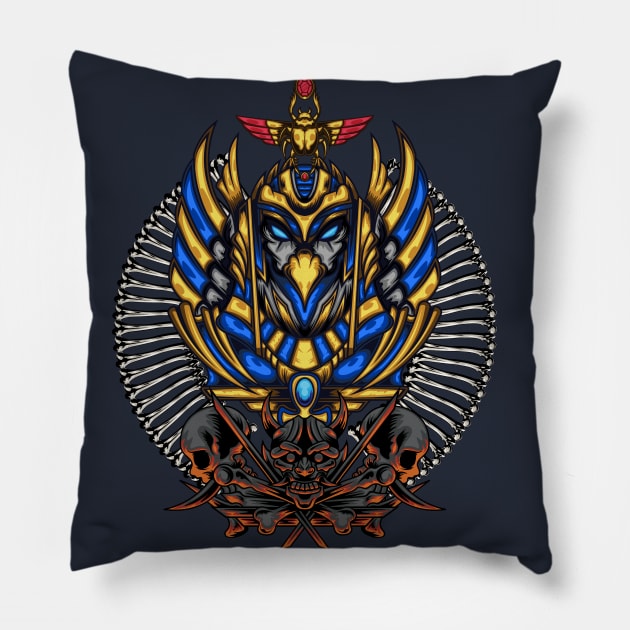 Egyptian God Pillow by Harrisaputra