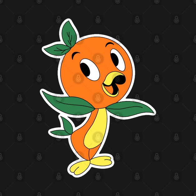 little orange bird by EdenAtencio04