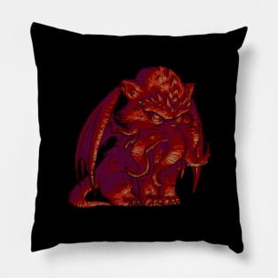 Cathulhu in red Pillow