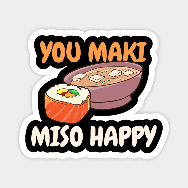 Maki Miso Sushi Kawaii Magnet by KAWAIITEE