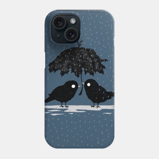 Birds in the Rain Phone Case