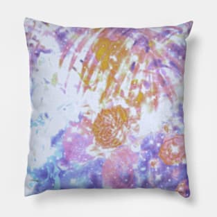 Leaf Me Golden Purple Pillow