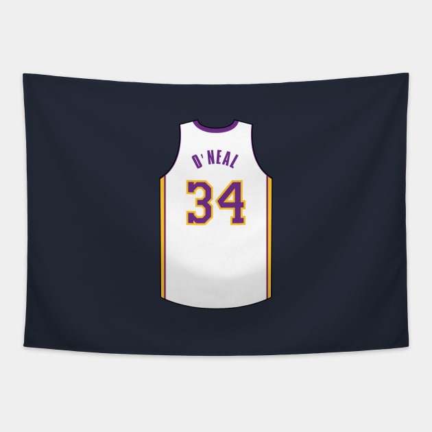 Shaquille O Neal Los Angeles Jersey Qiangy Tapestry by qiangdade