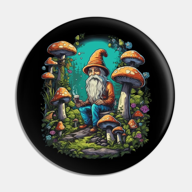 Mushroom Lover Pin by MushMagicWear