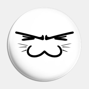 Serious Nyan  - Face Mask Pin