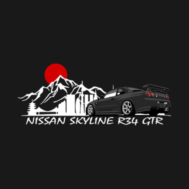 Nissan Skyline GTR R34, JDM Car by T-JD