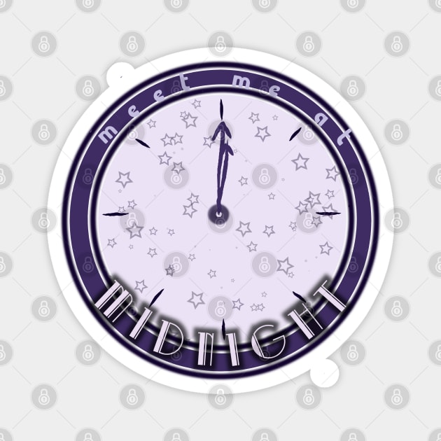 Midnights Clock Magnet by professionalfangrrl