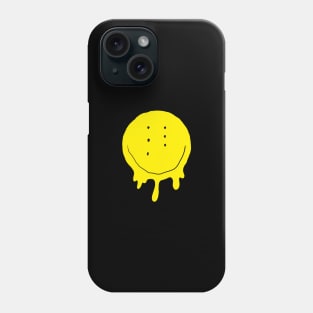 Drippy Six-Eyed Smiley Face, Medium Phone Case